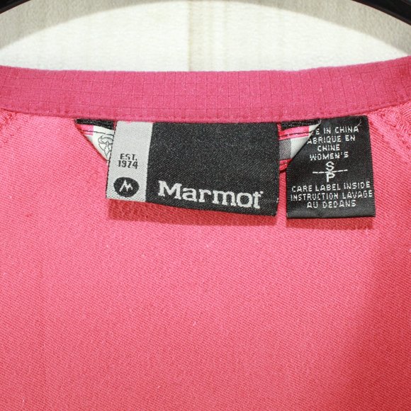 Marmot Pink Nylon Full Zip Lightweight Rain Jacket Size S P - Picture 6 of 10